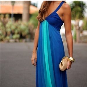 H&M Blue Ombré Maxi Dress